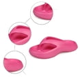 thumbnail image 4 of Slippers for Women,Summer Thick Sole Flip Flops Sandals For Outdoor Vacation Beach Travel Comfortable Toe Post On Slippers,Womens Slippers,Hot Pink,8, 4 of 8