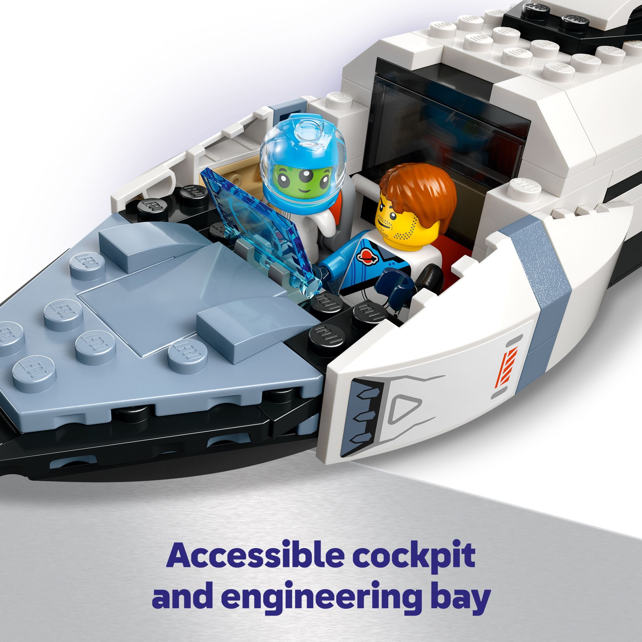 LEGO City Modular Galactic Spaceship Toy - Buildable Space Toy for Kids, Boys and Girls, Ages 7+ - Includes 4 Astronaut Minifigures & Alien Figure - Gift Idea for Birthdays and Holidays - 60446 thumbnail 11