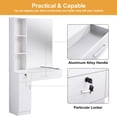 thumbnail image 4 of BarberPub Dressers White Wall-Mount Station with 2 Drawers Sylish 3036, 4 of 7