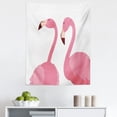 thumbnail image 1 of Flamingo Tapestry, Exotic Pink Birds Animals Couple on Plain Backdrop Pattern, Fabric Wall Hanging Decor for Bedroom Living Room Dorm, 5 Sizes, Pastel Pink Dark Fuchsia, by Ambesonne, 1 of 1