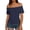 Navy, variant on Women's Summer Cap Sleeve Boat Neck Off Shoulder Top Going Out Slim Fit Tops Y2K Tight Shirts Yellow,M