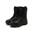 thumbnail image 1 of Daeful Mens Combat Boot Round Toe Work Booties Lace Up Tactical Boots Casual High Top Men Non-Slip Black 13, 1 of 9
