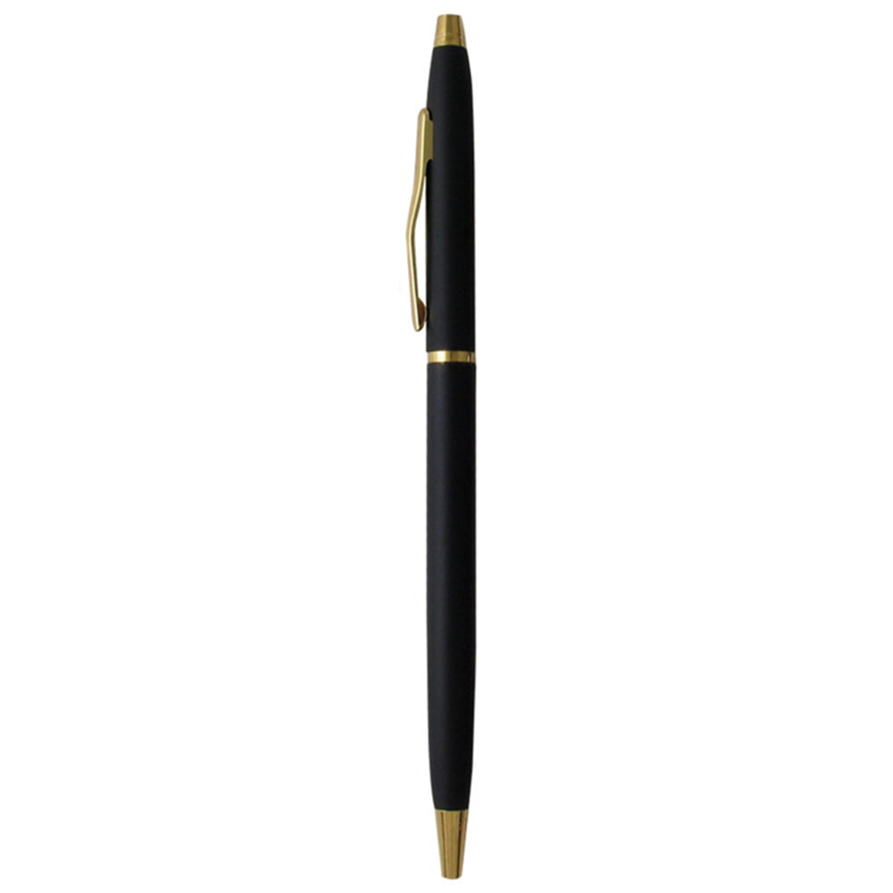 Metal Ballpoint Pens Stationery Stainless Steel Rod Rotating Pen Write Gift 