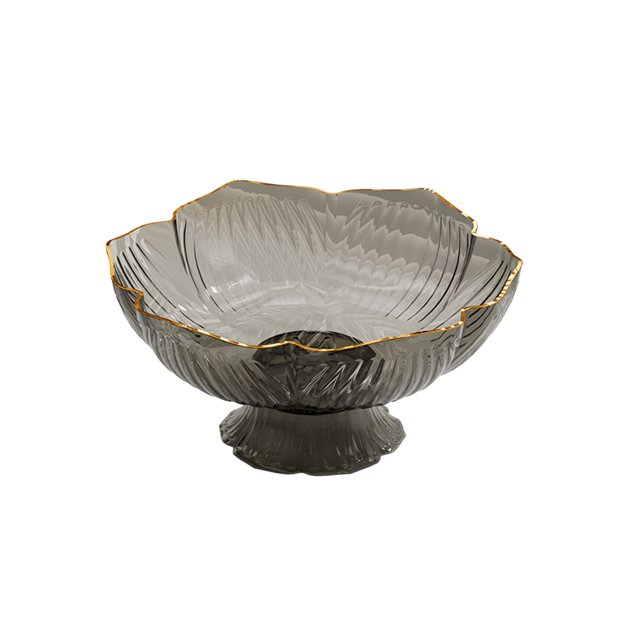 Dvruxg Bol à Fruits de Cuisine Polyvalent avec Drainage, Bol Passoire en PVC Élégant pour Buffets, Plateau de Service Rond pour Fêtes et Rassemblements
