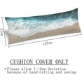 thumbnail image 3 of Beach Body Pillow Cover Sea Ocean Waves Hawaii Tropical Summer Seaside Long Pillow Case with Zipper Decorative Bedding Pillowcase Soft Cushion Pillow Covers for Couch,Bedroom, Home Gifts 20"x54", 3 of 6