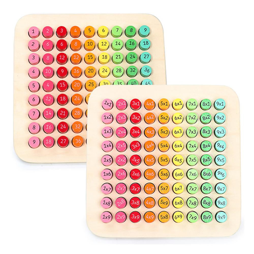 Wooden Educational Set of 300 Coloured Counting Sticks for Multiplication Skills 