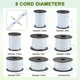 thumbnail image 4 of Uxcell Recoil Starter Rope Pull Cord 6mm 30m Nylon Pull Cord for Chain Saw White Blue, 4 of 7