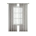 thumbnail image 5 of VCNY Home Taupe 3D Clip Sheer Rod Pocket Curtain Panel, 52" x 95", 5 of 5