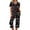 Black, variant on Womens Valentine Day Pajamas Set 2026 Lounge Heart Printed Plus Size Short Sleeve and Capri Trousers Sets with Pockets