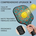 thumbnail image 2 of Pickleball Paddles Set,Pioneer Flower Floral Print Pattern Fiberglass Surface Pickleball Racket Set with 2 Indoor Outdoor Pickleball Balls and Pickleball Bag,Pickle-ball Equipment, 2 of 6