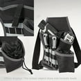 thumbnail image 2 of 5 specifications Single Side Tool Belt Pouch for Electrician Carpenters and Builders, Durable Canvas Construction, black, 2 of 7