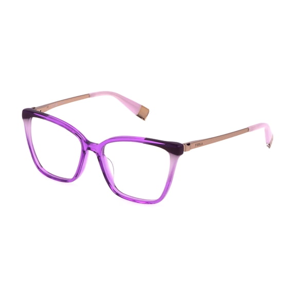 Furla eyeglasses VFU723V WOMAN 53/16/135 06SC VIOLA TRASPARENTE LUCIDO