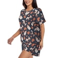 thumbnail image 2 of Bingfone Cute Puppy Print Pajamas Sets for Women Soft Short-Sleeved Pjs with Lounge Shorts Two Piece Sleepwear, 2 of 8