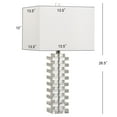 thumbnail image 3 of SAFAVIEH Swift 26 in. Modern Clear Crystal Table Lamp with Off-White 100% Cotton Shade, 3 of 6