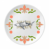 Skeletal Changes Sharks Art Deco Fashion Flower Ceramics Plate Tableware Dinner Dish