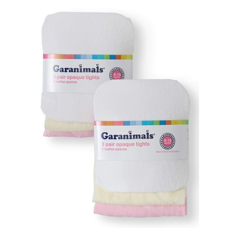 Garanimals Opaque Tights, 3-Pack (Baby GIrls)