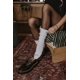 thumbnail image 5 of Pack de 3 pares de calcetines Slouch HUE de algodón blanco para mujer, 5 of 6