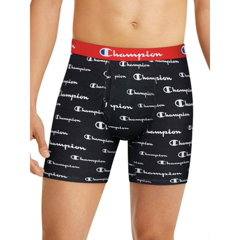 Champion Adult Mens 3-Pack Everyday Comfort Boxer Briefs, Sizes S-2XL 