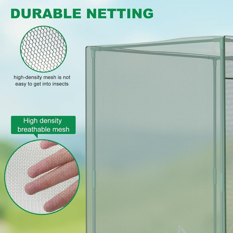 Crop Cages for Garden Plant, 11.8x3.9x6 Ft Plant Protection Tent