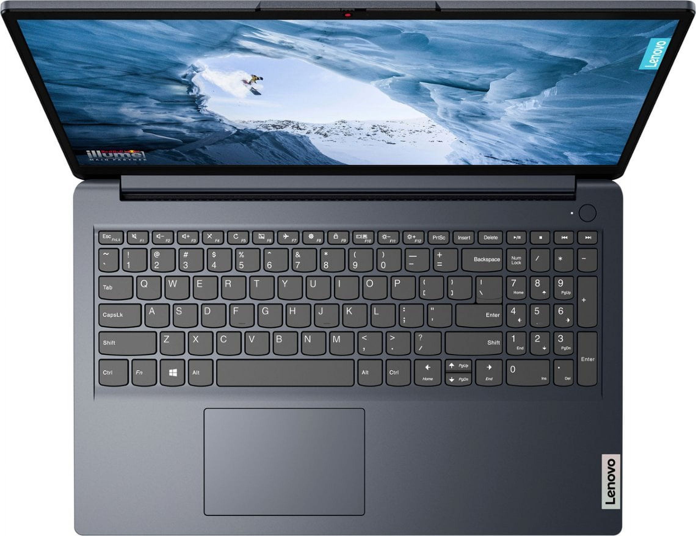 Lenovo IdeaPad 1 15.6" Full HD Touchscreen Laptop, AMD Ryzen 5 7520U, 8GB RAM, 256GB SSD, Windows 11 Home, Abyss Blue