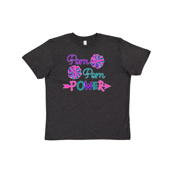 Inktastic Pom Pom Power- Cheerleader Youth T-Shirt