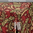 thumbnail image 4 of Ethnic Dog Crate Cover, Doodle Style Pattern with Swirls Leaves and Petals Botanical, Easy to Use Pet Kennel Cover for Medium Large Dogs, 35" x 23" x 27", Dark Coral Green Beige, by Ambesonne, 4 of 6