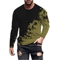thumbnail image 2 of Blusas y camisas de manga larga y cuello redondo para hombre, camisetas informales con estampado de cuello redondo, blusas de manga corta para hombre, 2 of 5