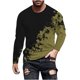 thumbnail image 2 of Blusas y camisas de manga larga y cuello redondo para hombre, camisetas informales con estampado de cuello redondo, blusas de manga corta para hombre, 2 of 5