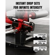 Mikolo NOVA™ Leg Extension and Curl Machine, Adjustable Leg Curl Machine for Home Gym, Seated Leg Extension and Lying Leg URL Machine, Leg Workout Equipment with 160lb Weight Plates