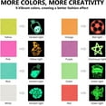 thumbnail image 5 of Glow in The Dark Heat Transfer Vinyl Rolls, 12" x 10" Luminous Iron on Vinyl for T-Shirts, PU Elastic HTV Vinyl for All Cutter Machine Easy to Cut & Weed for Cool Costumes/Design(Pink,12x10"), 5 of 7