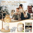 thumbnail image 3 of Maliowa Candle Warmer Lamp with Timer & Dimmer, Adjustable Height Electric Candle Warmer, Gift for Women, Birthdays & Housewarmings, Gold, 3 of 13