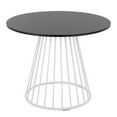 thumbnail image 4 of LumiSource White Metal, Black MDF Canary Cosmo Dining Table, 4 of 4