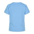 thumbnail image 3 of CCRFTGI Tshirt for Teen Girls Athletic Quick Dry Crew Neck Tshirt 2025 Summer Sky Blue Shirt Plain Short Sleeve T Shirts,Sky Blue 5-6 Years, 3 of 4