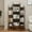 Brown#12 Shelves, variant on HSUNNS 9 Tier Tree Bookshelf with Drawer, Floor Standing Bookcase, Farmhouse Book Storage, Free Standing Tree Bookcase, Utility Organizer Shelves for Home Office, Living Room, Bedroom, Brown