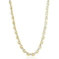 thumbnail image 2 of Pompeii Men's Round 14k Gold (76gram) or Platinum (142gram) 6mm Link Chain Necklace 24", 2 of 3
