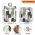thumbnail image 5 of Yayeee 4 Pack Qtip Holder Bathroom Cotton Swab Canister with Lid Clear Dispenser Set, Gray Cute Cats, 5 of 6