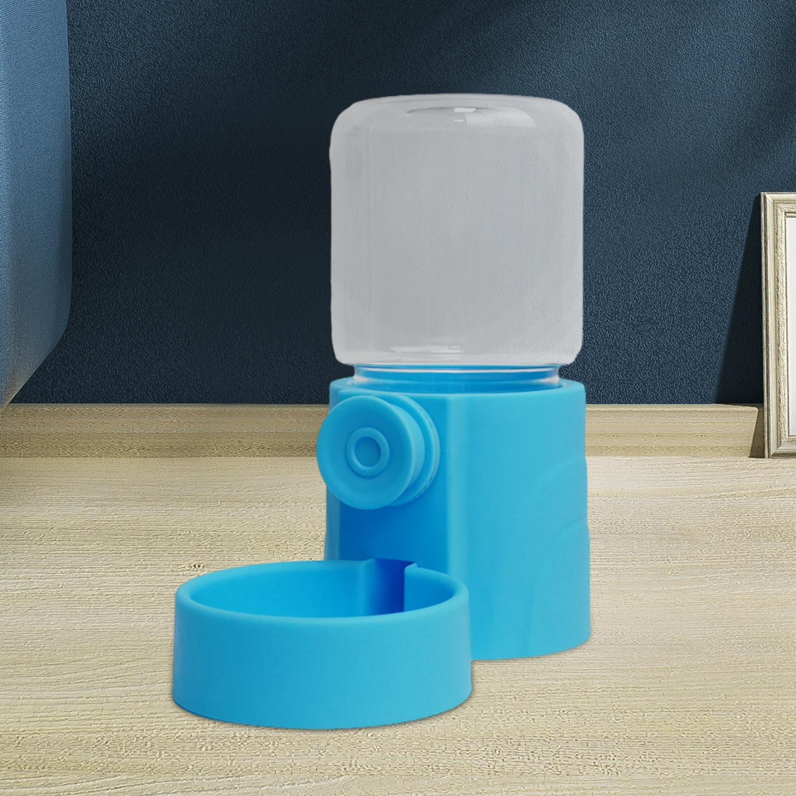 Bvdfgk Dog Cat Automatic Feeder Feeding Container Large Capacity Cage Hanging Dispenser Blue Water Dispenser