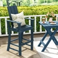 thumbnail image 2 of Costway Tall Adirondack Chair with Ergonomic Backrest Armrests & Footrest for Backyard Navy, 2 of 8