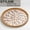 Style#E, variant on Rattan Tray with Mother of Pearl Inlay Wooden Base, Serving Basket for Breakfast Food, Round Tray as Coffee Table Decor, Mother of Pearl Decoration, Storage and Display