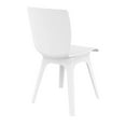 thumbnail image 5 of 33.5" White Solid Refined Patio Dining Chair, 5 of 8