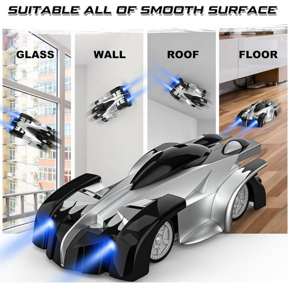 Wall Climbing Remote Control Car Dual Mode 360deg Rotating RC Stunt Cars with Headlight Rechargeable Toys for Boys Girls Gift for 4 5 6 7 8-12 Year Old Kid
