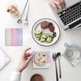 thumbnail image 1 of FMSHPON Mandala Set of 8 Coaster for Drinks, Absorbent Ceramic Stone Coasters Cup Mat with Cork Base for Home Kitchen Room Coffee Table Bar Decor, 1 of 4