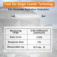 thumbnail image 3 of Geiger Counter Dosimeter for Nuclear Radiation, Portable Radiation Detector Radioactivity Radiation Detection Device, 3 of 5