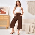 thumbnail image 6 of Lullu Girls Capri Pants Summer Casual Lightweight Capris Comfort Fit Bottoms, Sizes 5-15, 6 of 6