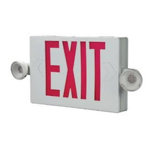 Cooper Lighting 7343007 Combo Green Light Exit Sign
