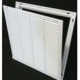 thumbnail image 3 of 20" X 40" Steel Return Air Filter Grille for 1" Filter - Removable Face/Door - HVAC Duct Cover - Flat Stamped Face - White [Outer Dimensions: 22 5/8"w X 42 5/8"h], 3 of 5