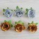 thumbnail image 2 of 50 rosas artificiales de imitación para San Valentín, regalo realista para bodas, fiestas, festivales y decoración del hogar (plateadas)., 2 of 6