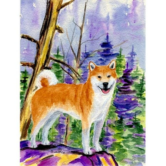 11 x 15 in. Shiba Inu Garden Size Flag