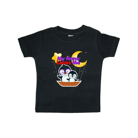 

Inktastic My Nana Loves Me Penguin Gift Baby Boy or Baby Girl T-Shirt