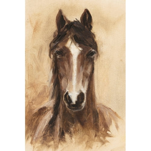 Marmont Hill "Shaded Horse" Painting Print on Wrapped Canvas